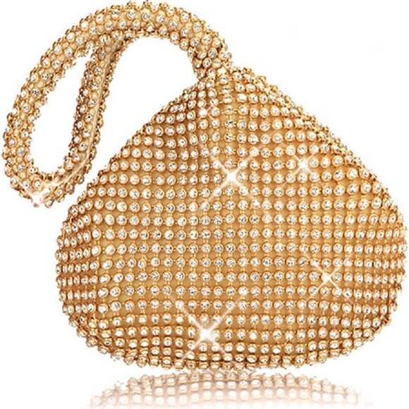 Accessories - Women's Rhinestone Evening Bag Small Large Clutch Wedding Prom Party